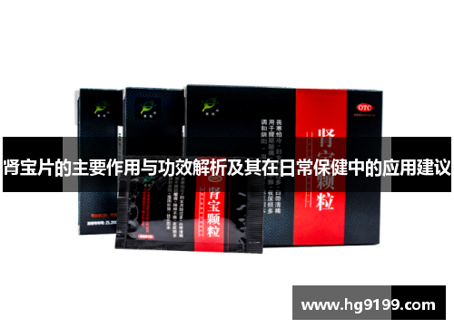 肾宝片的主要作用与功效解析及其在日常保健中的应用建议